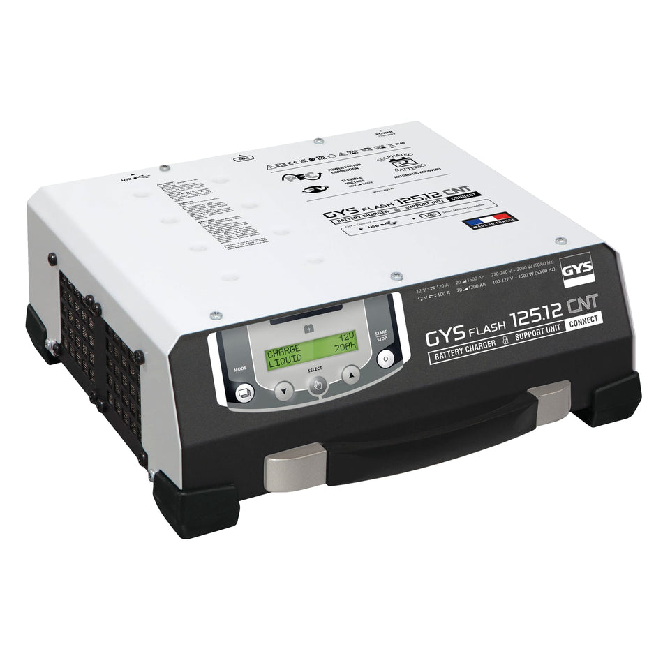 GYSflash 125.12 Charger Cnt FV 5M Cables