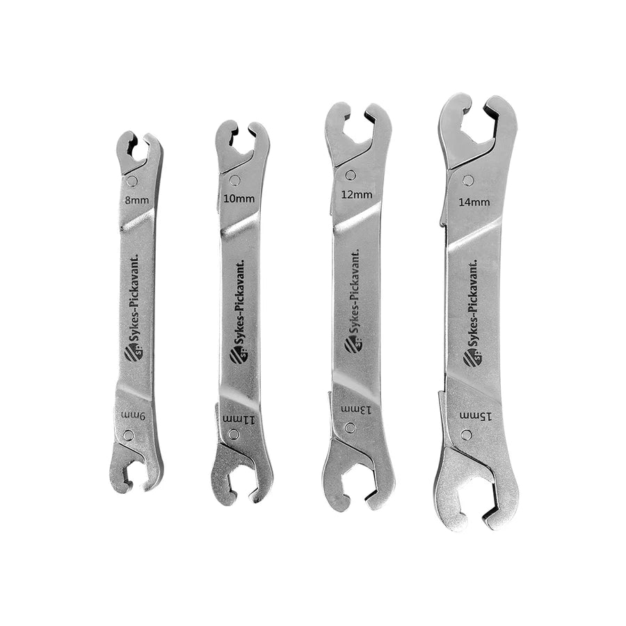 Sykes Pickavant 68100000 - 4 Pc Ratcheting Line Wrench Set 8-15mm (5/16" - 19/32")
