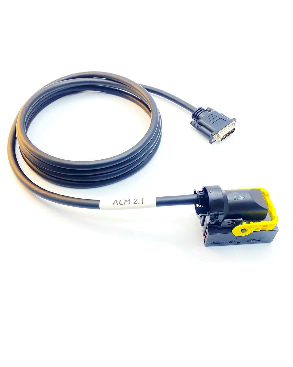 Cable Mercedes Truck Temic ACM2.1 Cable to establish a connection with Mercedes Truck equipped with Temic ACM2.1. ECUs. replacement Cable for 144300T117 / F34NTA20 made by COBD