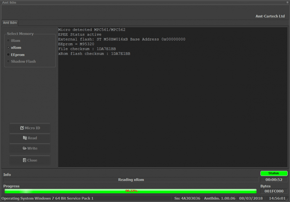 AMT BDM Software view
