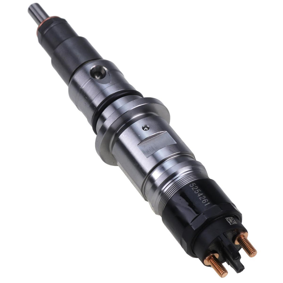 Bosch 0445120177 common rail diesel injector for Cummins 6.7L ISB/QSB medium/heavy duty diesels, cross ref D&W 241-130-1035, genuine OEM.
