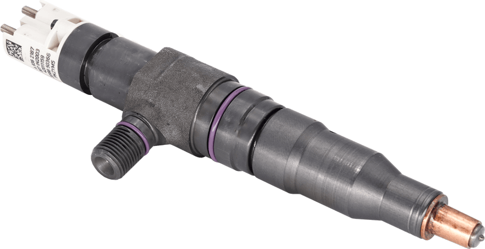 Delphi BEBJ1D02001 F2P smart injector for DAF or PACCAR trucks, new genuine OEM, cross 2005596, 1993389, 12/24V operation.