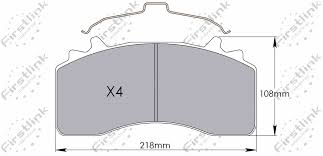 Brake Pads FCP075K /Pplus Rear