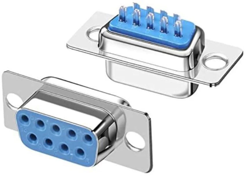 9-pin D-sub solder termination connector female, DB9