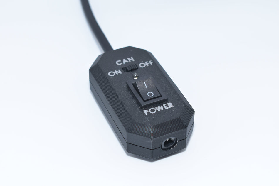 ECU bench cable switch with CAN and power control, dc input